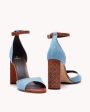 Valentina Luc Heel in Denim Hot on Sale