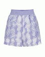 Blue White Unbeleafably Boxer Short Sale