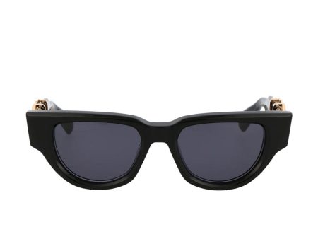 V-Due Sunglasses in Black on Sale