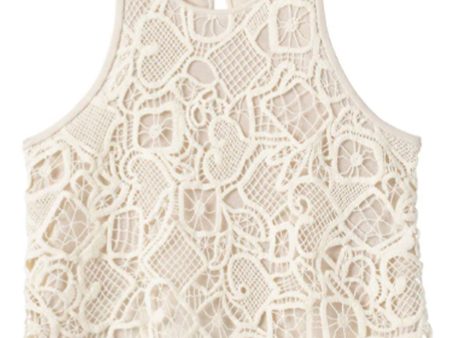 Warm White Lena Lace Top Cheap