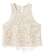 Warm White Lena Lace Top Cheap