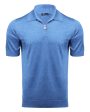 Blue Zip Polo For Sale