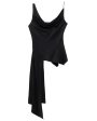 Black Asymmetrical Ronnie Tank For Discount