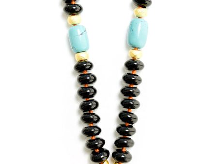 Black Onyx Turquoise Cobra Necklace Fashion