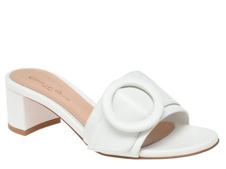 Venezia Mule in White Online Hot Sale