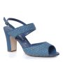 Khiko Raffia 90 Sandal in Dark Blue Online Hot Sale