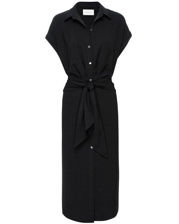 Black Onyx Belted Setia Dress on Sale