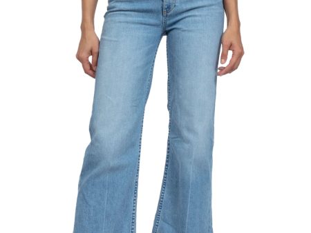 Wide Leg Crop Jean in Keel Over Discount