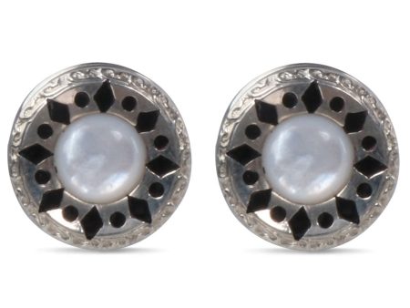 Antique Pearl and Black Celluloid Cufflinks Online