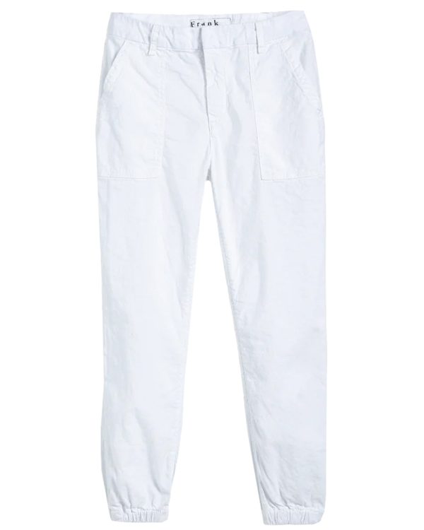 White Linen Jameson Utility Jogger Online Sale