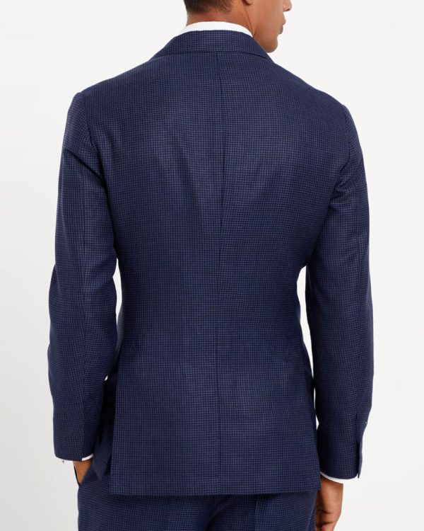 Blue Houndstooth Suit Jacket Sale