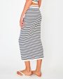 The Dee Tube Skirt in Cream and Navy Stripe Sale