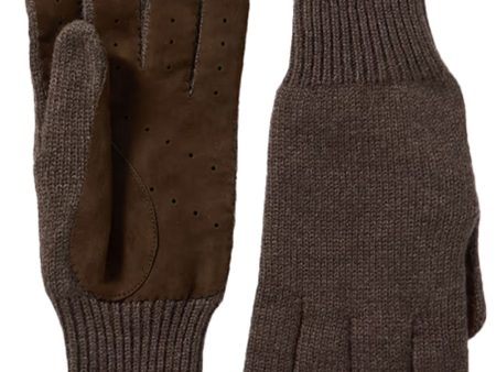 Brown Cashmere Gloves For Discount