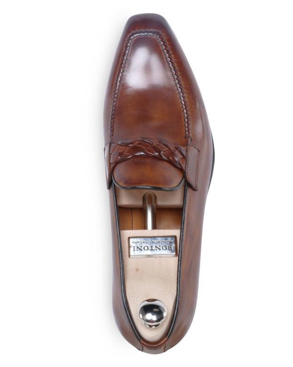 Beato Loafer with Leather Sole in Bruciato For Sale