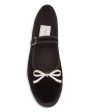 Velvet Ballet Flat in Black Online Sale