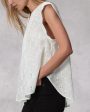 White Embroidered Gabby Top Cheap