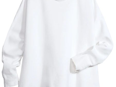 White Anna Long Sleeve Capelet on Sale