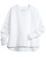 White Anna Long Sleeve Capelet on Sale