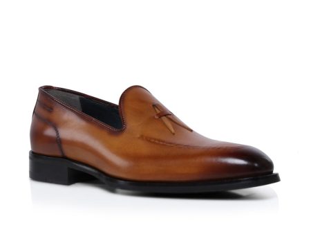 Volta Leather Loafer in Gaiallo Okra Online Hot Sale