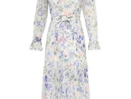 Blue Garden Natura Tubular Midi Dress Sale