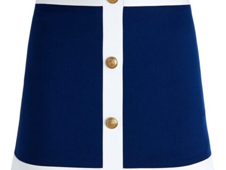 White and Indigo Colton Mini Skirt Sale