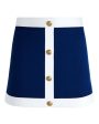 White and Indigo Colton Mini Skirt Sale