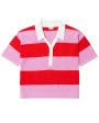 The Buell Polo in Blush and Poppy Stripe Online Hot Sale