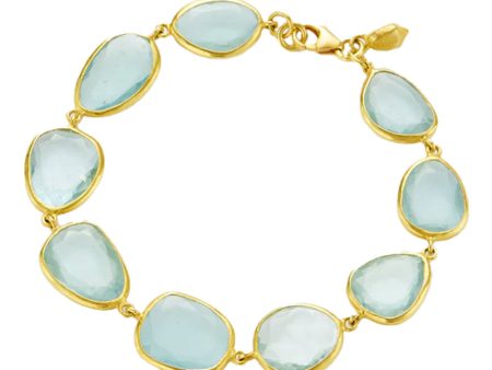 Aquamarine Full Stone Bracelet For Discount