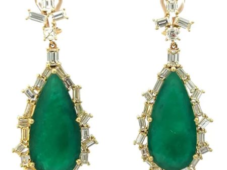 Zambian Emerald Earrings For Discount