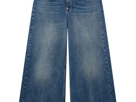 Wide Leg Jean in Vintage Blue Sale