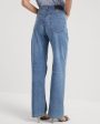 Super Light Straight Leg Jean in Medium Wash Cheap