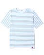 The Modern Tee in White and Azzurro Stripe Sale