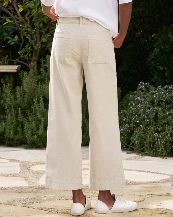 Wexford Linen Trouser in Cement For Cheap