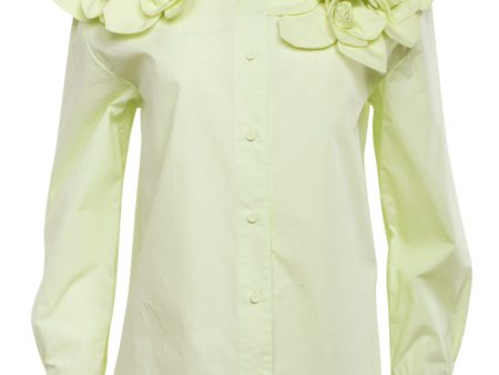 Yellow Flor Button Down Shirt Cheap