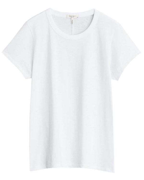 The Slub Tee in Bright White For Sale