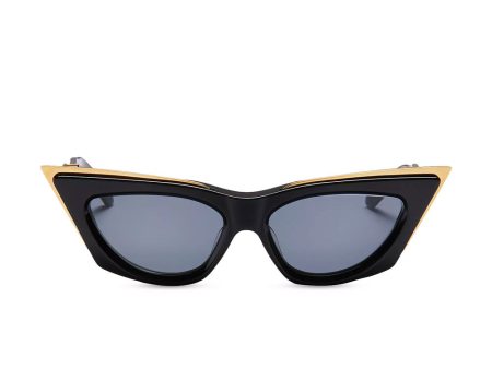 V-Goldcut Cat Eye Sunglasses in Black For Cheap