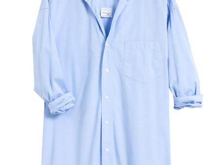 Blue Mackenzie Button Up Shirt Hot on Sale