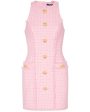 Blanc and Rose Tweed Vichy Mini Dress Online Hot Sale