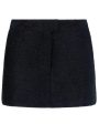 Black Metallic Boucle Mini Skirt Fashion