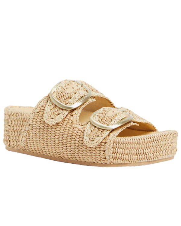 Theo Raffia Sandal in Natural Online now