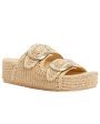 Theo Raffia Sandal in Natural Online now