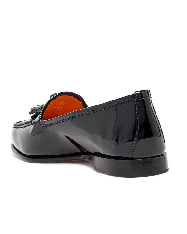 Andrea Patent Tassel Loafer in Black Online Sale