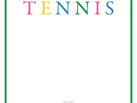 Tennis Club Slab Notepad Online now