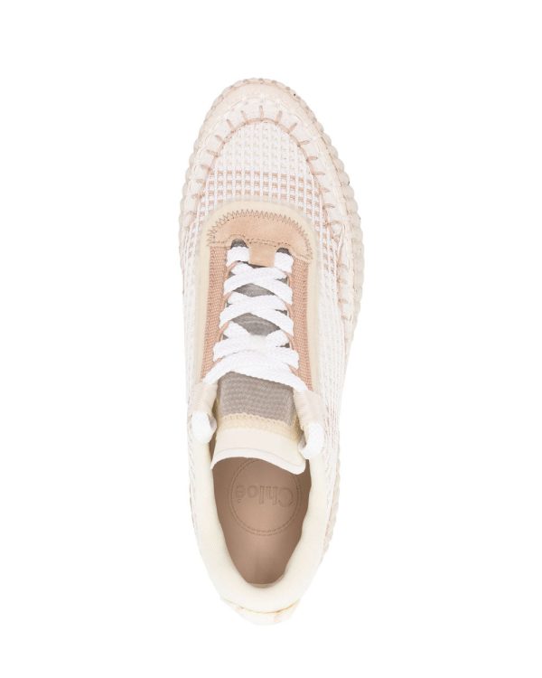 Nama Mesh Sneaker in Pearl Beige For Discount