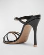 Yuna Patent Slide Sandal in Black Fashion