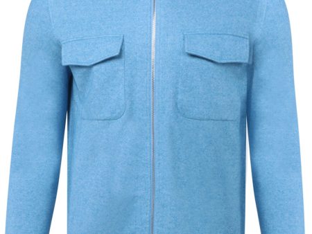 Aqua Blue Baseball Jacket Supply