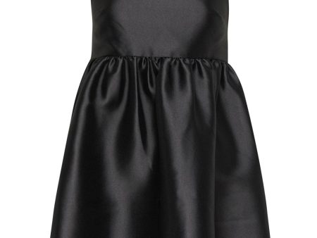 Black Embellished Taffeta Mini Dress Online now