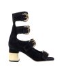 Alize 4-Buckle Sandal in Black Online