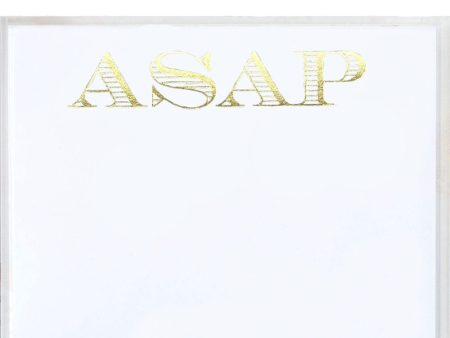 Luxe Gold Foil ASAP Notepad Supply