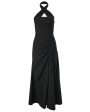 Black Halter Neck Midi Dress on Sale